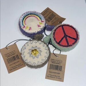 Creative Co-op Colorful Wool Felt 60” Measuring Tape NWT